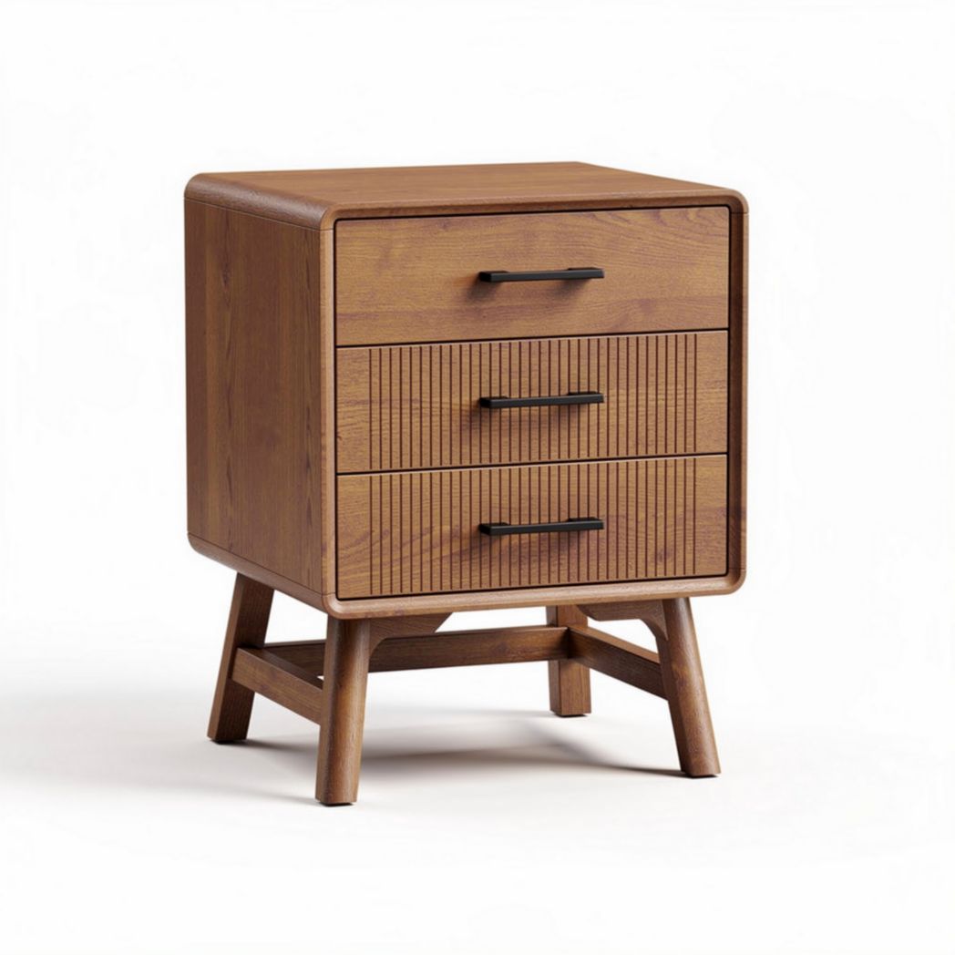 Comò in legno con tre cassetti in stile moderno dimensioni 40 x 40 x 60cm