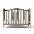 Culla in legno grigio e naturale 130 x 70 x 85 cm per neonati