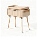 Mobiletto con cassetto e vassoi in plastica colore beige dimensioni 60 x 40 x 80cm