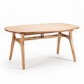 Tavolo ovalee in legno di betulla 150 x 90 x 75cm per sala da pranzo